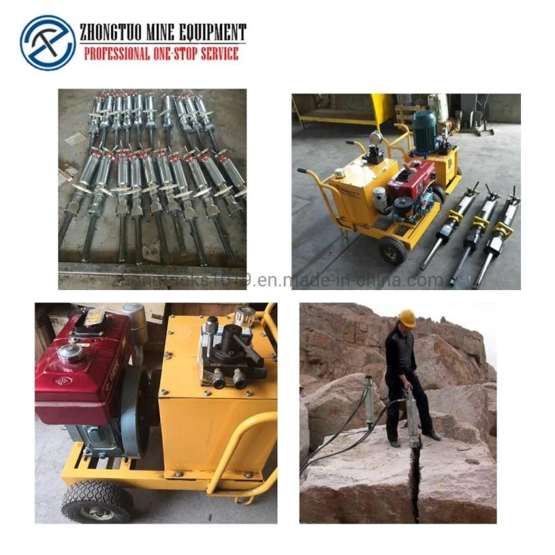 Portable Diesel Drive Mining Machine Hydraulic Stone Splitter for Breaking Rocks