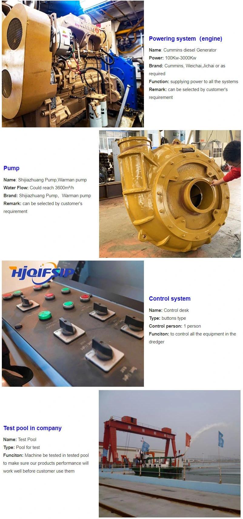 Hydraulic Professional Bucket Wheel Suction Dredger for Dredging Mining Equipments