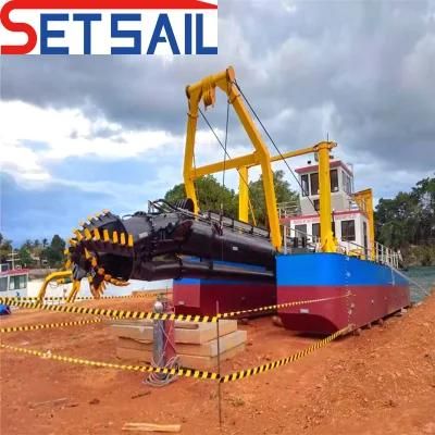 Diesel Engine hydraulic Pump Cutter Suction Dredger with Booster Station