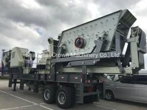 Limestone Mobile Cone Crusher for Adjusting in Quarry Site