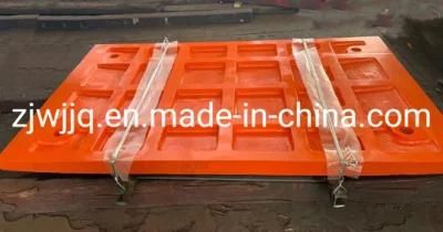 Jaw Crusher Manganese Steel Casting Jaw Plate Spare Parts