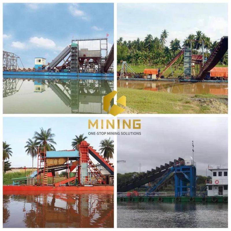 300m³ Bucket Chain Gold Dredger Gold Panning China Bucket Chain