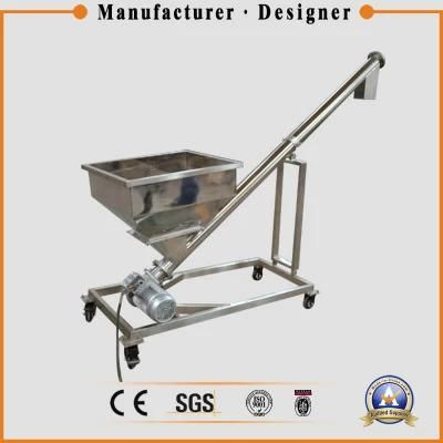 Incline Sand Cement Small Plastic Powder Feed Auger Tube Screw Conveyor Machine
