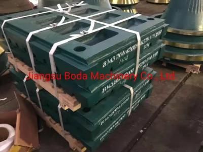 Manganese Steel Jm1513 Crusher Spare Wear Parts for Sandvik Jaw Crusher Plate