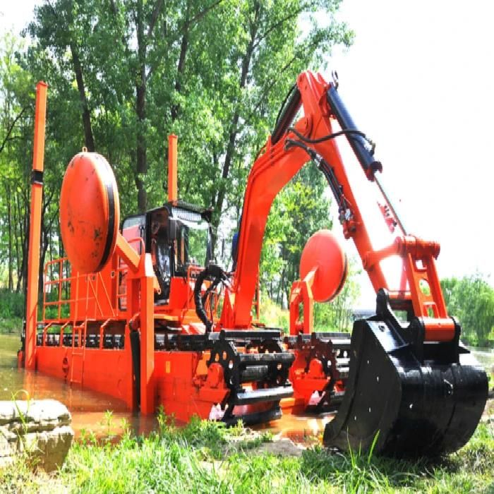 Amphibious Multifunction Dredger with Crawler