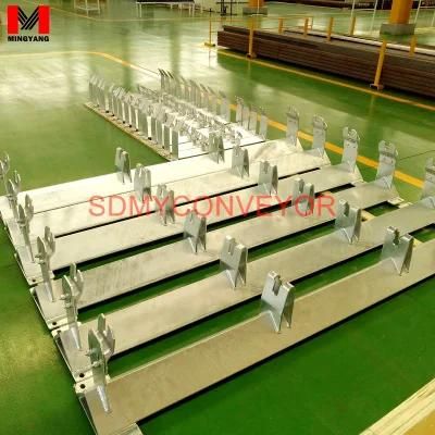 Bw2200mm 3 Roll Conveyor Steel Trough Frame