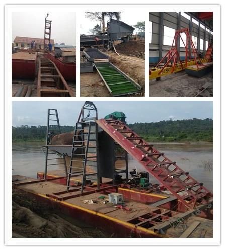 River Sand Gold Mining Bucket Chain Gold Dredger for Gold and Diamond