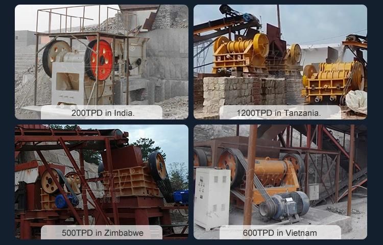 Stone Jaw Crusher Rock Crushing Line Aggregrate Plant