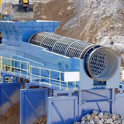 Trommel Screen Is Used for Gypsum in Quarry