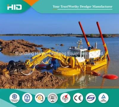 Double Pumped Amphibious Multipurpose Dredger Machine for Cutter Dredging/Weed ...