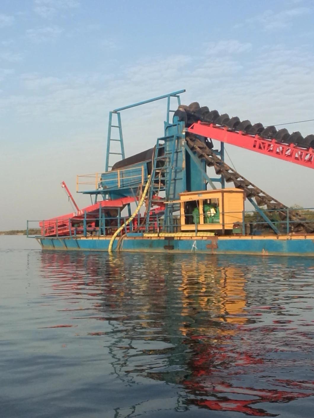 Keda Gold Bucket Sand Dredger with Sluice Box for Sale