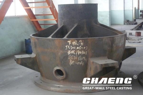 Steel Casting Jaw Crusher/Cone Crusher Parts Crusher Frame