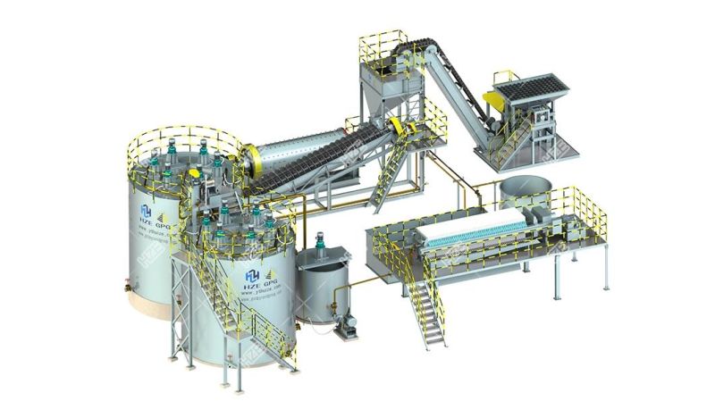 Small Scale Portable Modular Gold Processing Plant for Raw Ore