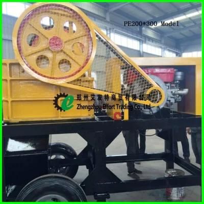 Stone Crushing Movable Jaw Crusher with 5-50 Tph