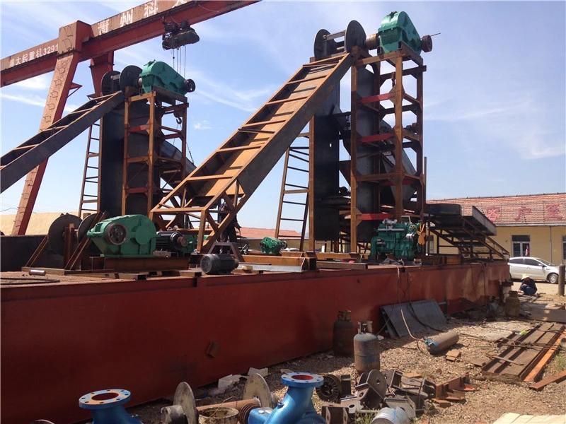 Hot Sale Bucket Chain Alluvial Gold Dredger for Sale