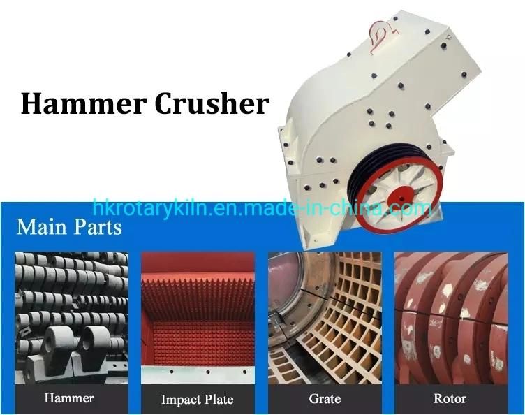 Multi-Uses 5-150 M3/H Rock Stone Glass Crusher Stone Crusher Hammer